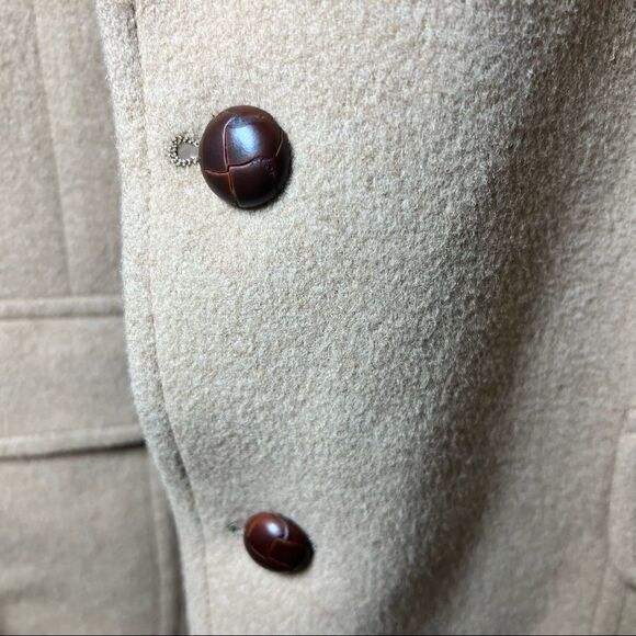 Vintage 100% Camel Hair Men’s Overcoat Size Large By PBM Made In Philadelphia!!! - Picture 2 of 10